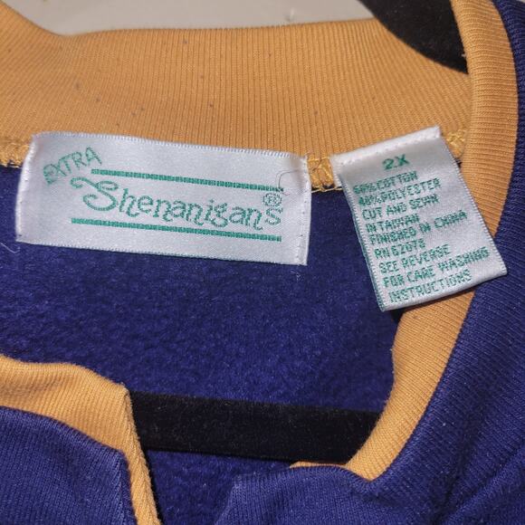 Shenanigans Womens Embroidered Flower Blue Cardigan Button Up - Picture 6 of 7